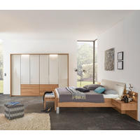 SCHLAFZIMMER Eichefarben, Champagner  - Champagner/Eichefarben, Design, Glas/Holz (180/200cm) - Dieter Knoll