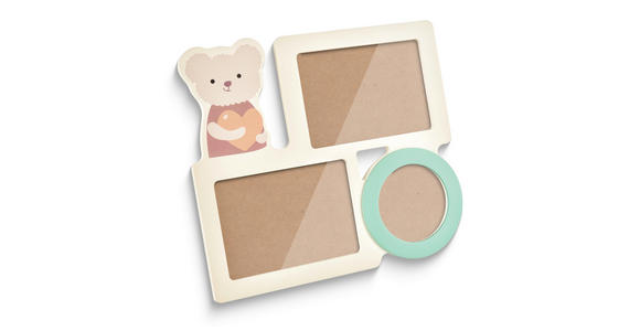 BILDERRAHMEN 34/30/1,3 cm - Türkis/Hellbraun, Basics, Holzwerkstoff/Kunststoff (34/30/1,3cm) - My Baby Lou