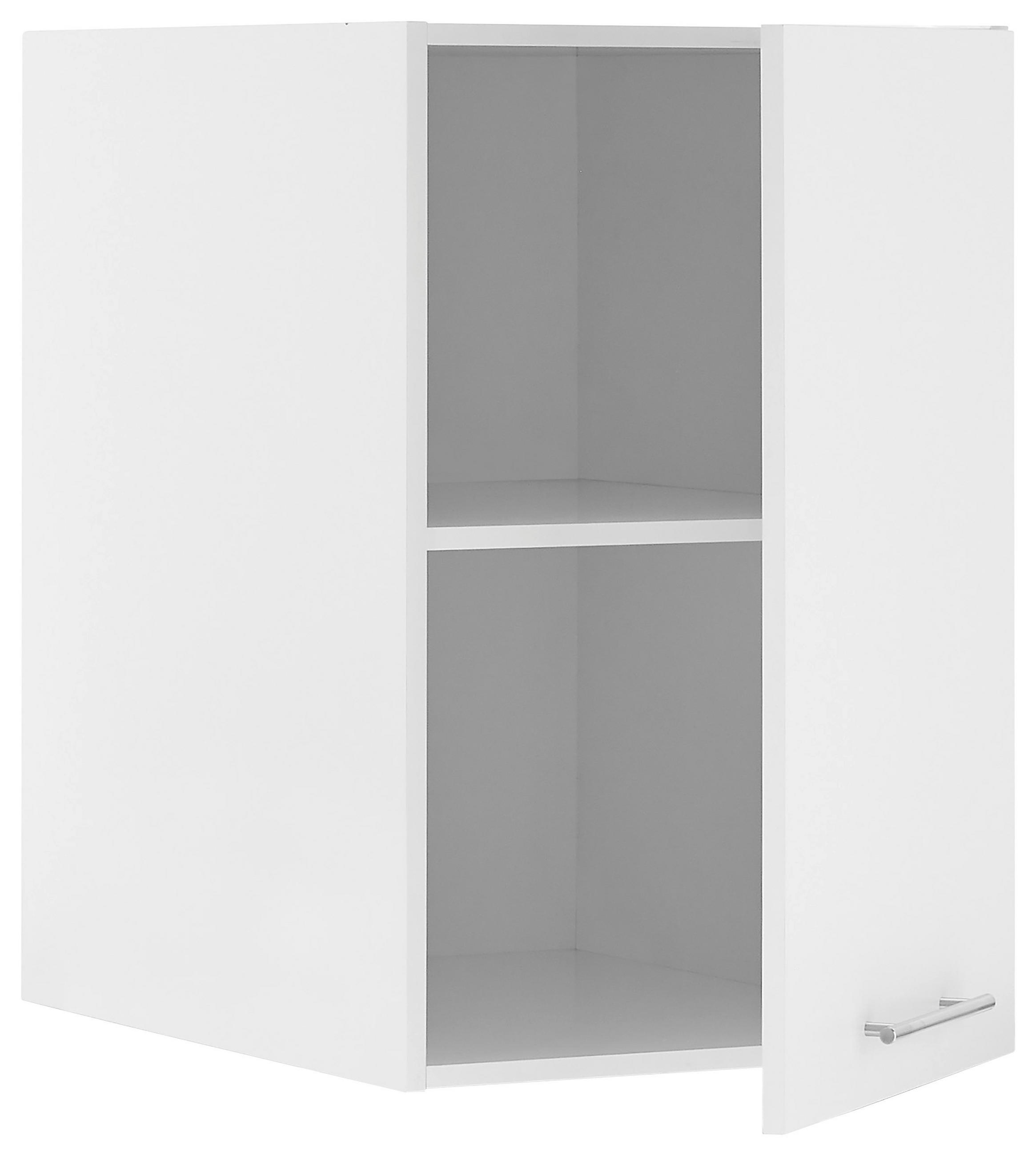 AUFSATZSCHRANK 50/76/68 cm  in  - Chromfarben/Weiß, Design, Holzwerkstoff/Metall (50/76/68cm)