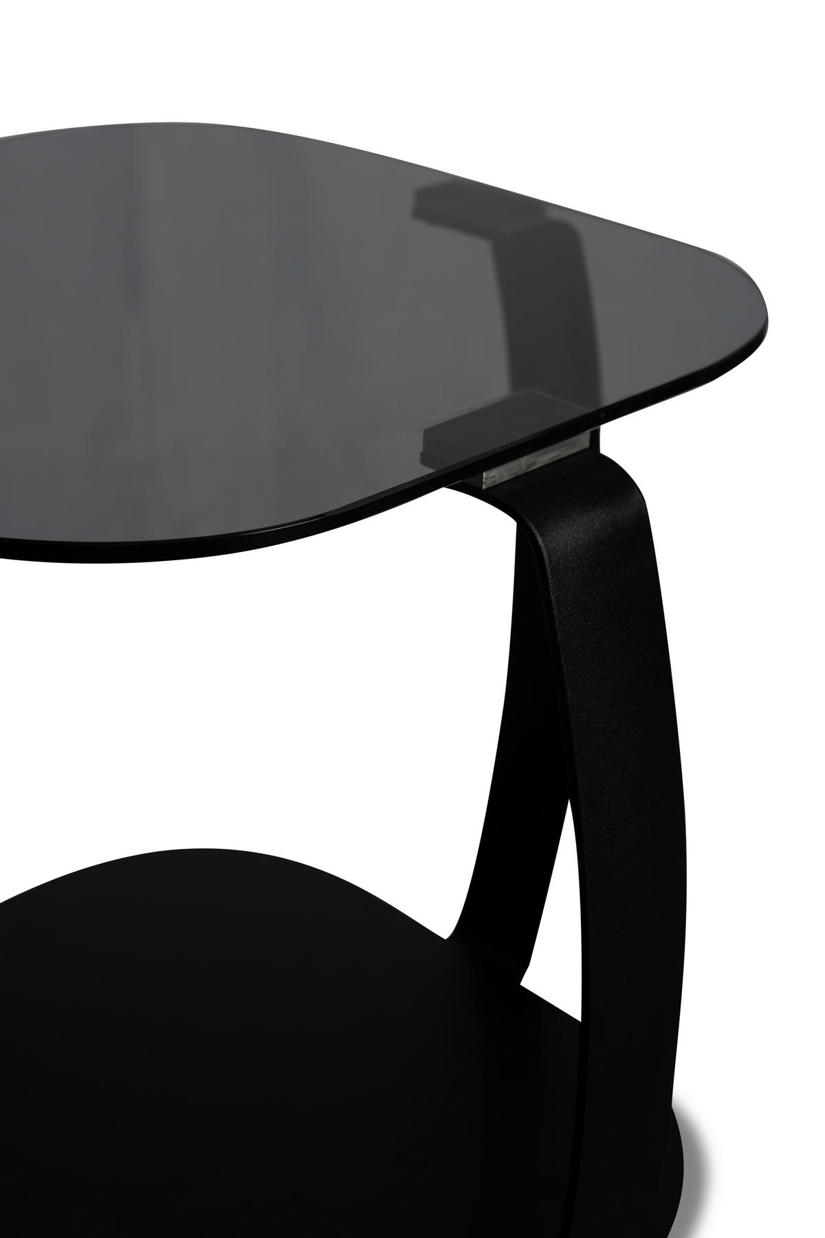 COUCHTISCH Sicherheitsglas 45/45/50 cm quadratisch Schwarz  - Schwarz, Design, Glas/Metall (45/45/50cm) - Xora