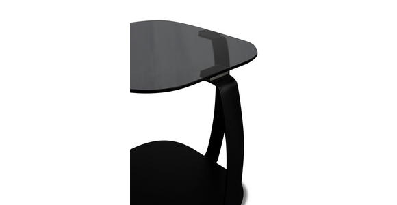 COUCHTISCH Sicherheitsglas 45/45/50 cm quadratisch Schwarz  - Schwarz, Design, Glas/Metall (45/45/50cm) - Xora