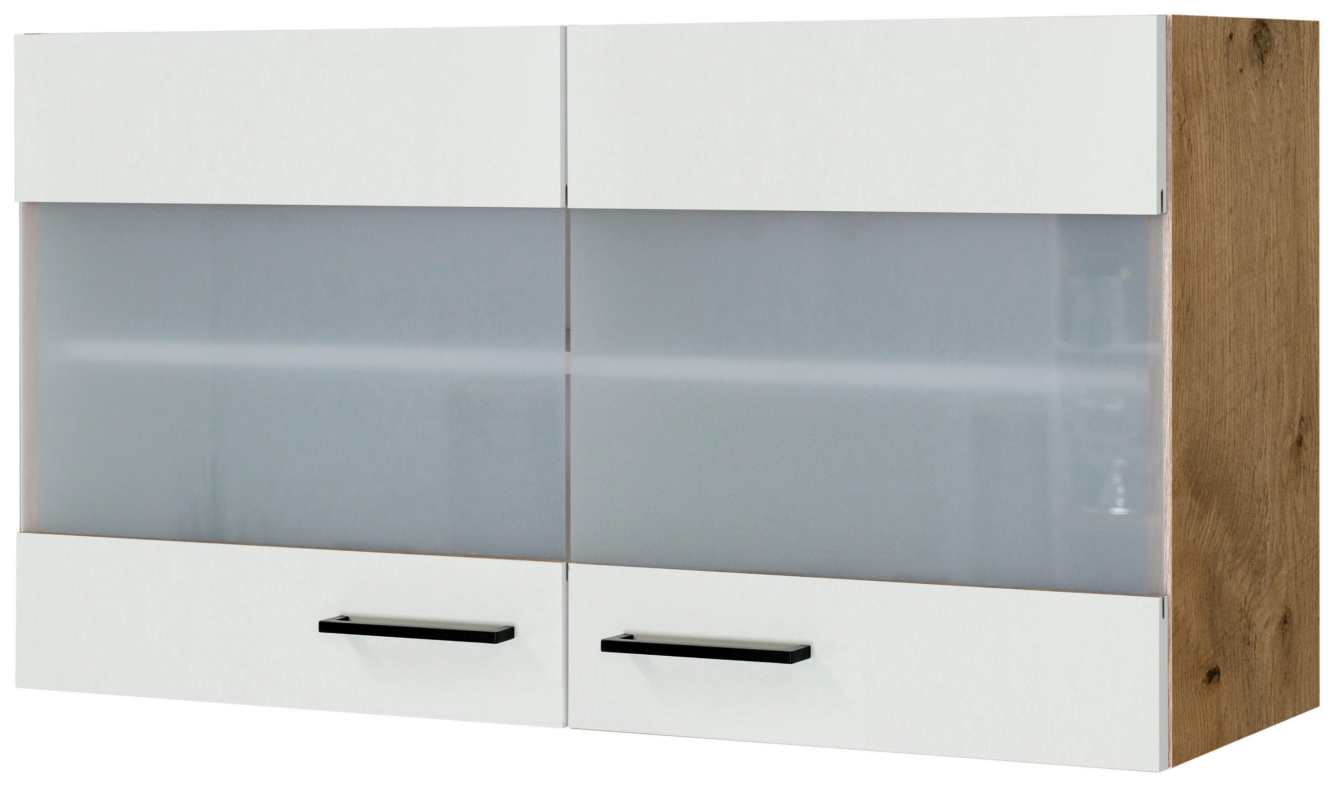 KÜCHENOBERSCHRANK 100/54/32 cm  in Eichefarben, Magnolie  - Eichefarben/Magnolie, MODERN, Holzwerkstoff/Metall (100/54/32cm) - FlexWell