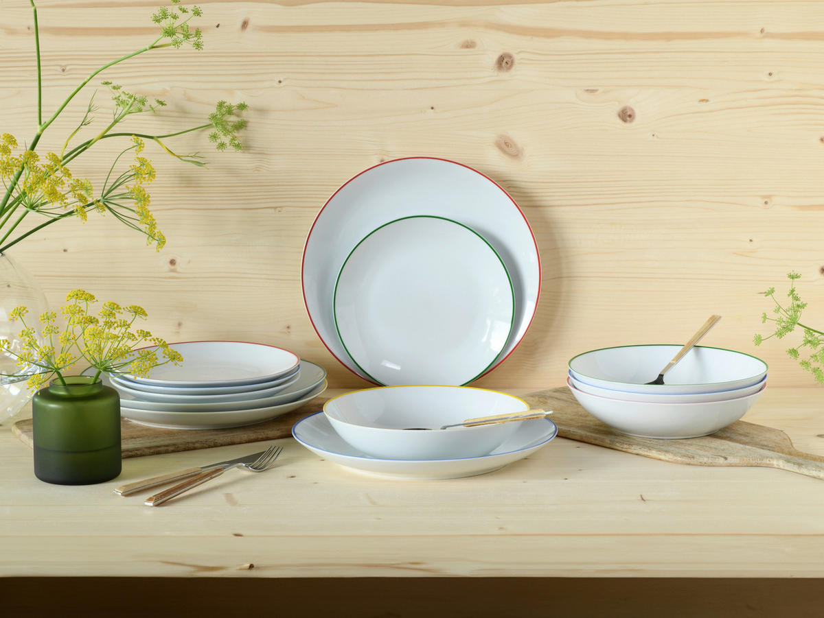 SERVIS Luna Color Line 12 delar  - multicolor, Basics, keramik (32/29/31,5cm) - Creatable