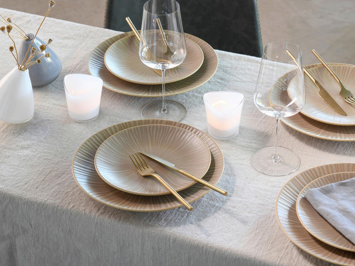 KOMBINOVANÝ SERVIS, 12-dielne, pórovina - piesková, Basics, keramika - Creatable