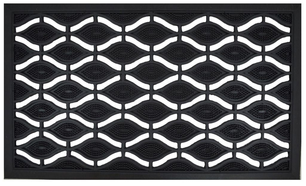 DVEŘNÍ ROHOŽKA, 45/75 cm - černá, Basics, plast (45/75cm)