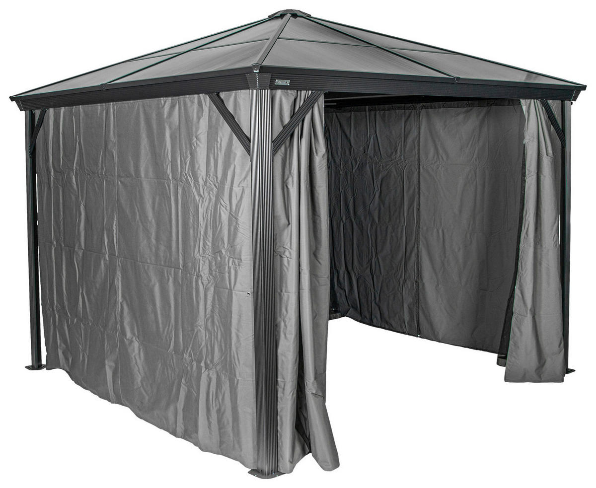 OUTDOORVORHANG     - Dunkelgrau, Basics, Kunststoff - Ambia Garden