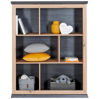 BABYREGAL Benton  - Eichefarben/Dunkelgrau, Natur, Holzwerkstoff (110/138,8/43cm) - My Baby Lou