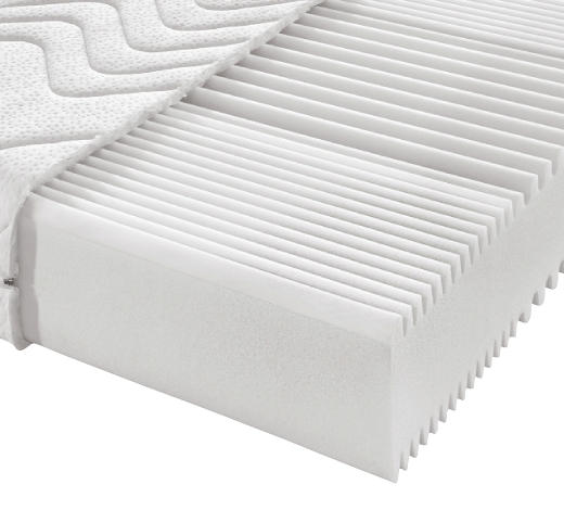 KOMFORTSCHAUMMATRATZE 140/200 cm  - Weiß, Basics, Textil (140/200cm) - Sleeptex