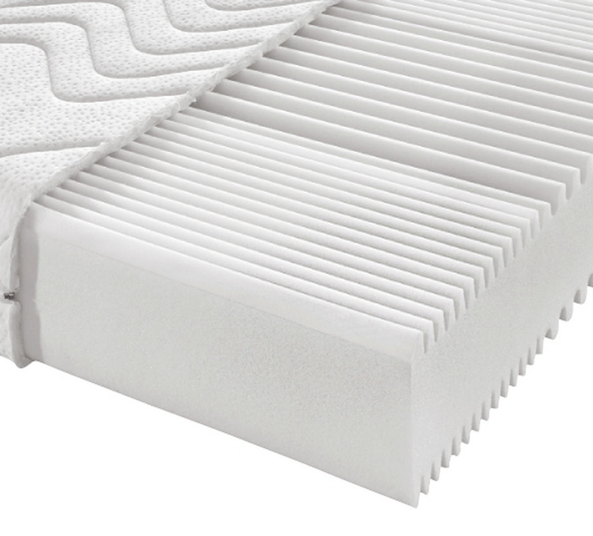 LEŽIŠČE IZ UDOBNE PENE 140/200 cm  - bela, Basics, tekstil (140/200cm) - Sleeptex