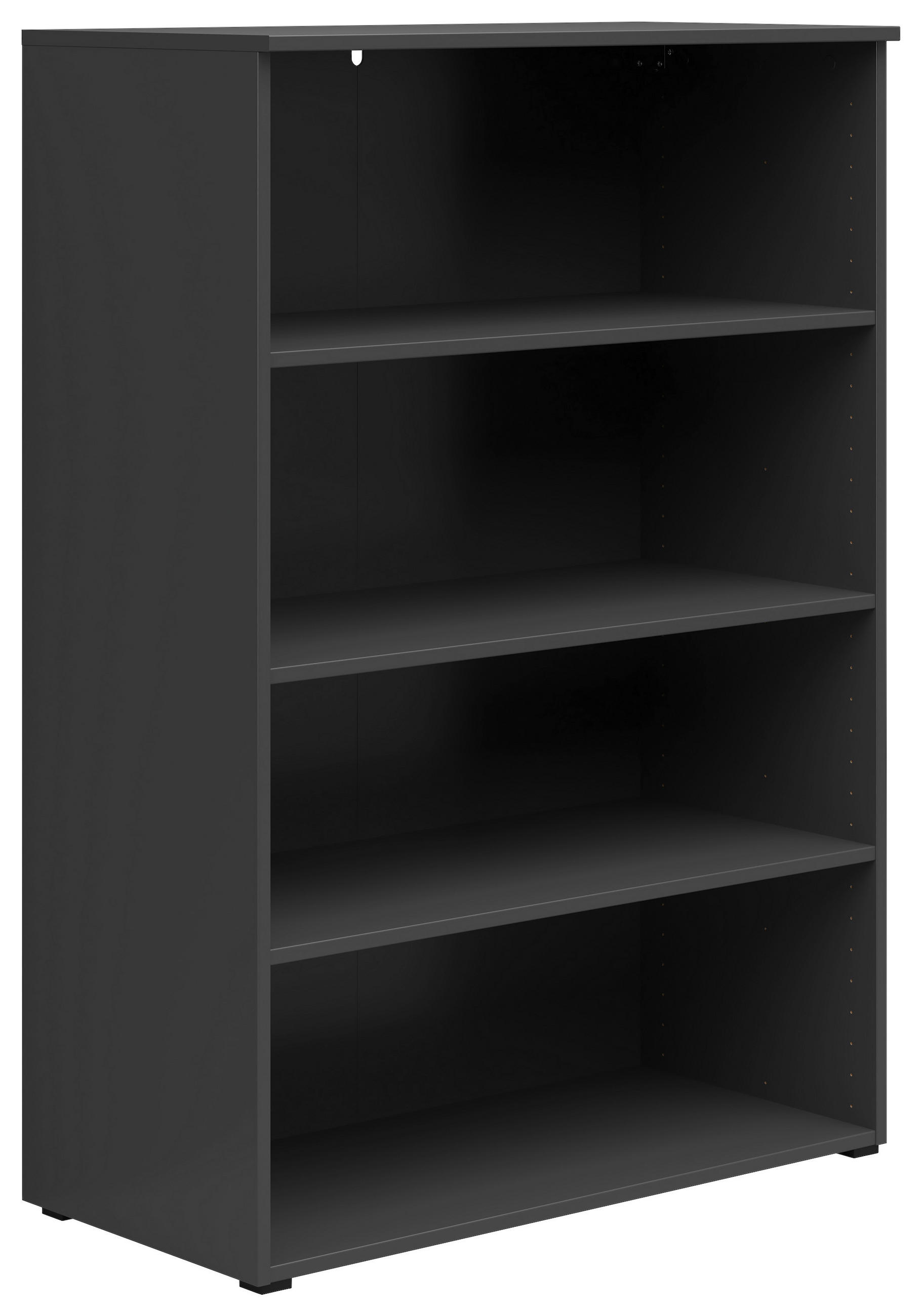 REGAL Graphitfarben  - Anthrazit/Graphitfarben, MODERN, Holzwerkstoff/Kunststoff (80/115/40cm) - Carryhome