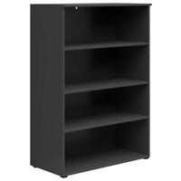 Etajeră  80/115/40 cm grafit  - grafit/antracit, Modern, plastic/material pe bază de lemn (80/115/40cm)