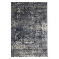FLACHWEBETEPPICH 200/300 cm Wave Kontura Blau, Creme  - Blau/Creme, Design, Textil (200/300cm) - Musterring
