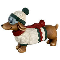 DEKOR KUTYA - többszínű, Lifestyle, kő (47,5/16/33cm) - X-Mas