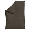 BETTDECKENBEZUG KNITTED JERSEY Jersey 135-140/200 cm  - Dunkelbraun, Basics, Textil (135-140/200cm) - Schlafgut