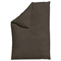 BETTDECKENBEZUG KNITTED JERSEY Jersey 135-140/200 cm  - Dunkelbraun, Basics, Textil (135-140/200cm) - Schlafgut