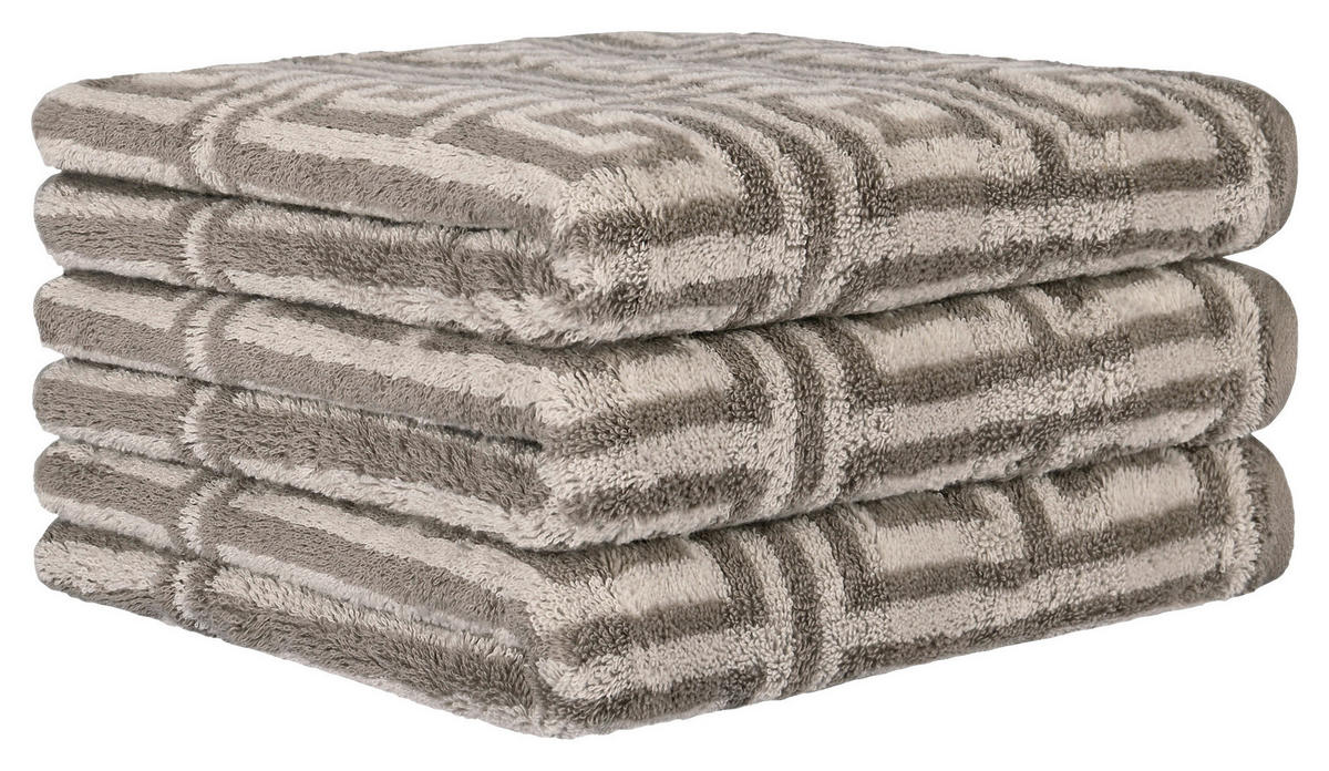 HANDTUCH Graphitfarben, Grau  - Graphitfarben/Grau, Basics, Textil (50/100cm) - Cawoe