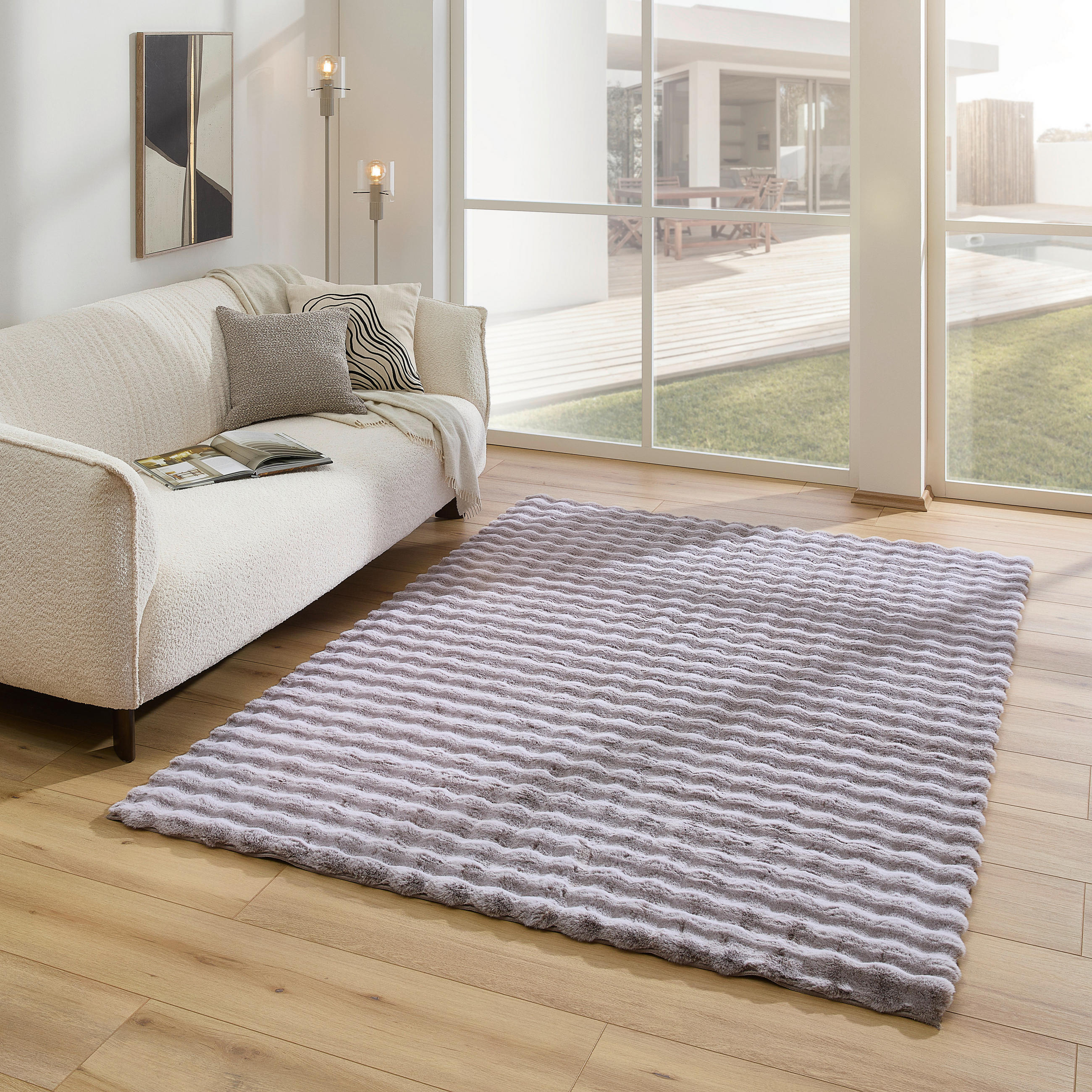 HOCHFLORTEPPICH 160/230 cm Collina Flieder  - Flieder, Design, Textil (160/230cm) - Novel