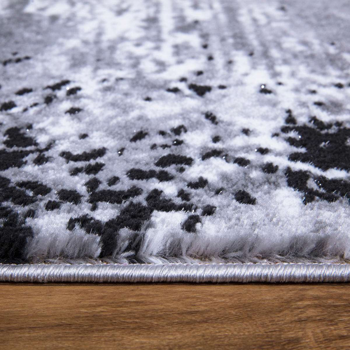 WEBTEPPICH 120/170 cm Eleysa Grau, Schwarz rechteckig  - Schwarz/Grau, LIFESTYLE, Textil (120/170cm) - Novel