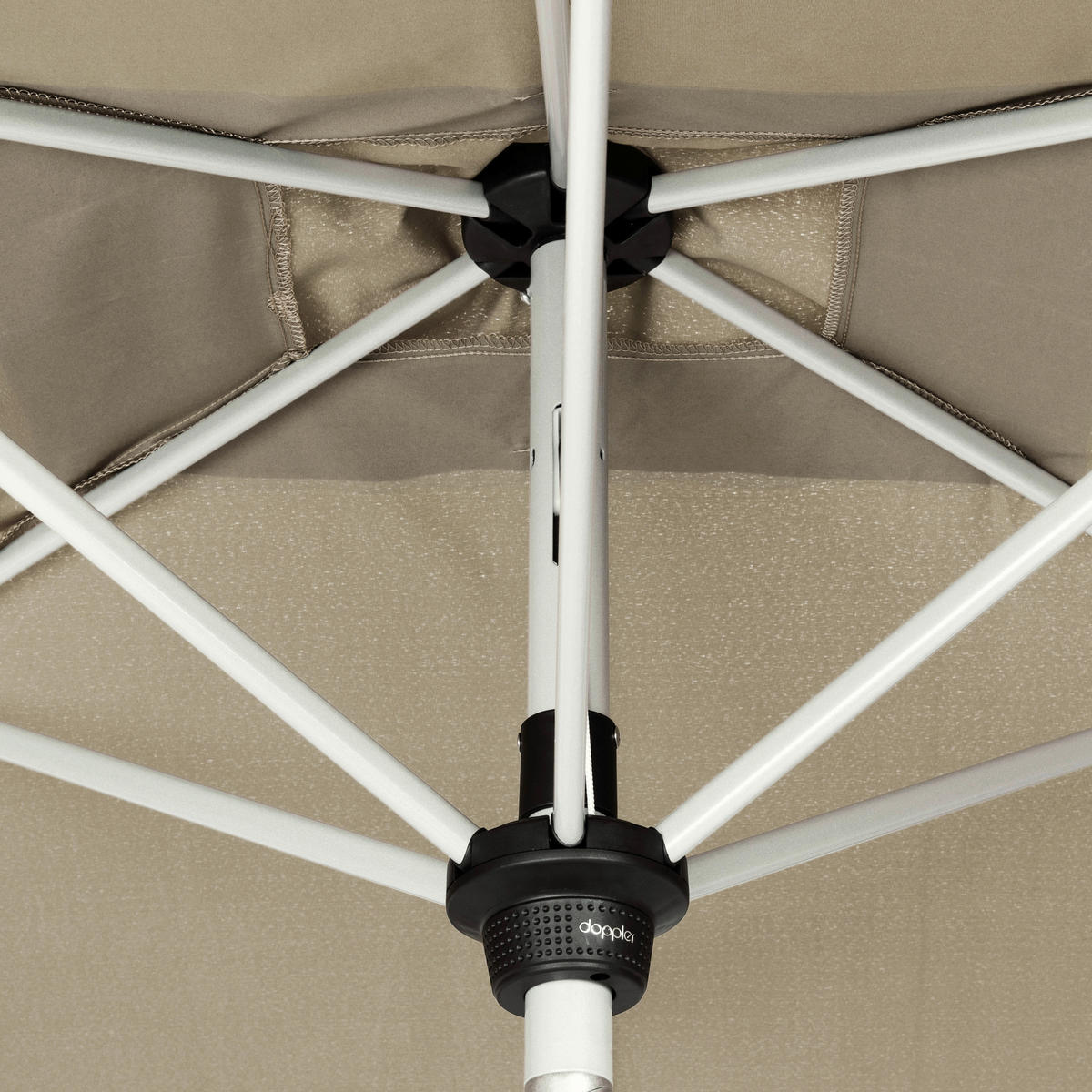 SONNENSCHIRM  300/200 cm  - Silberfarben/Naturfarben, Design, Textil/Metall (300/200cm) - Doppler