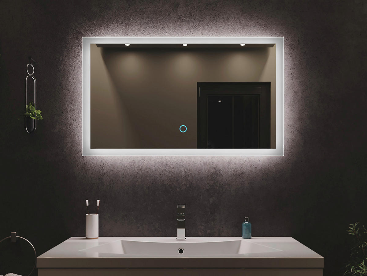BADEZIMMERSPIEGEL 90/53/3,2 cm  - MODERN, Glas (90/53/3,2cm) - MID.YOU