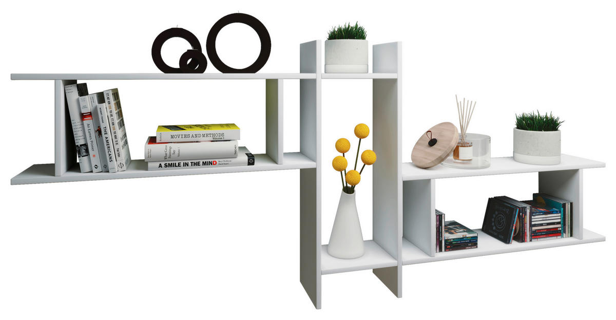 WANDREGAL 188/80/19,7 cm  - Weiß, KONVENTIONELL, Holzwerkstoff (188/80/19,7cm) - MID.YOU