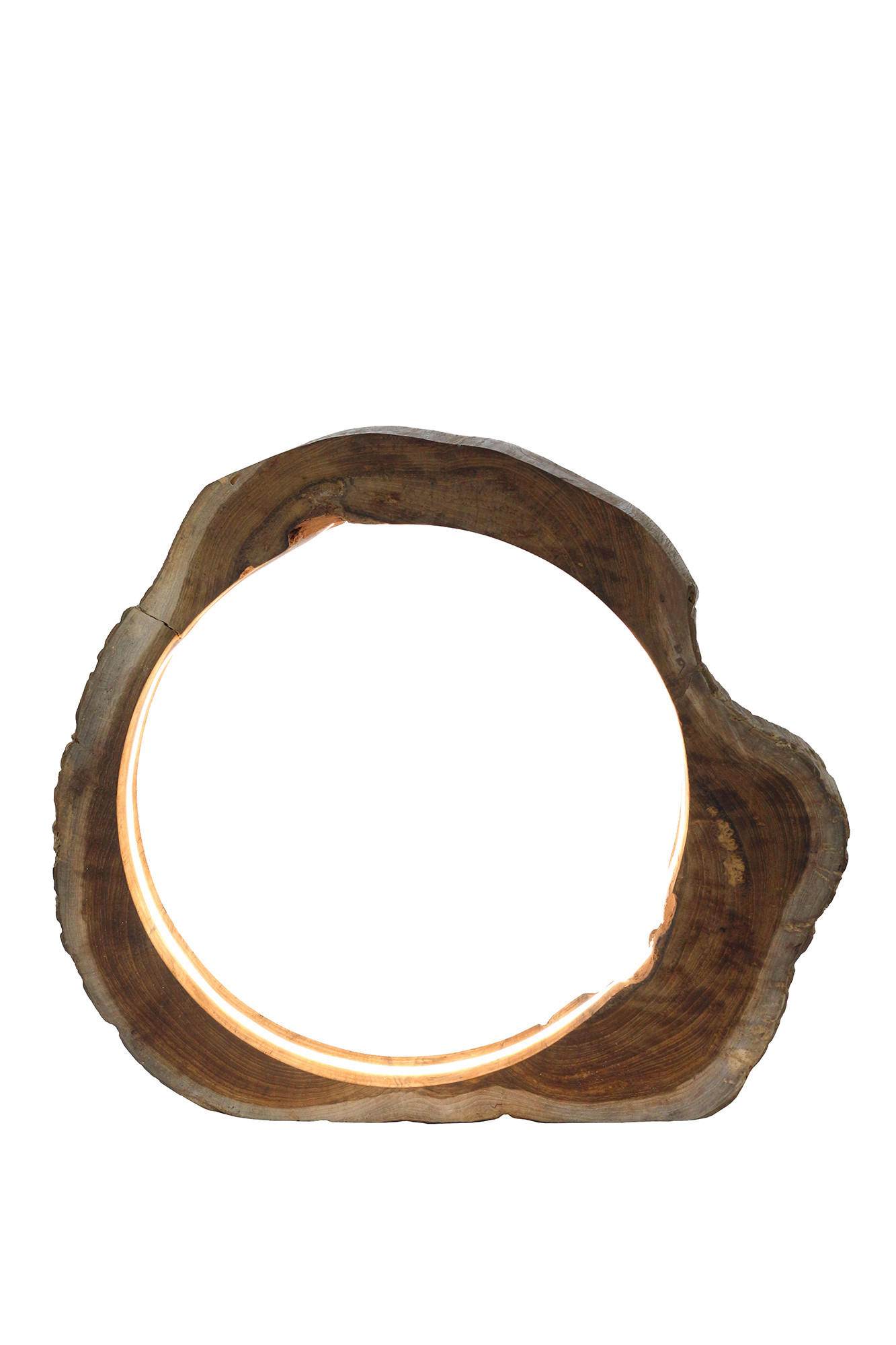 LED-TISCHLEUCHTE 49/49/5,5 cm   - Naturfarben, Design, Holz (49/49/5,5cm) - P & B