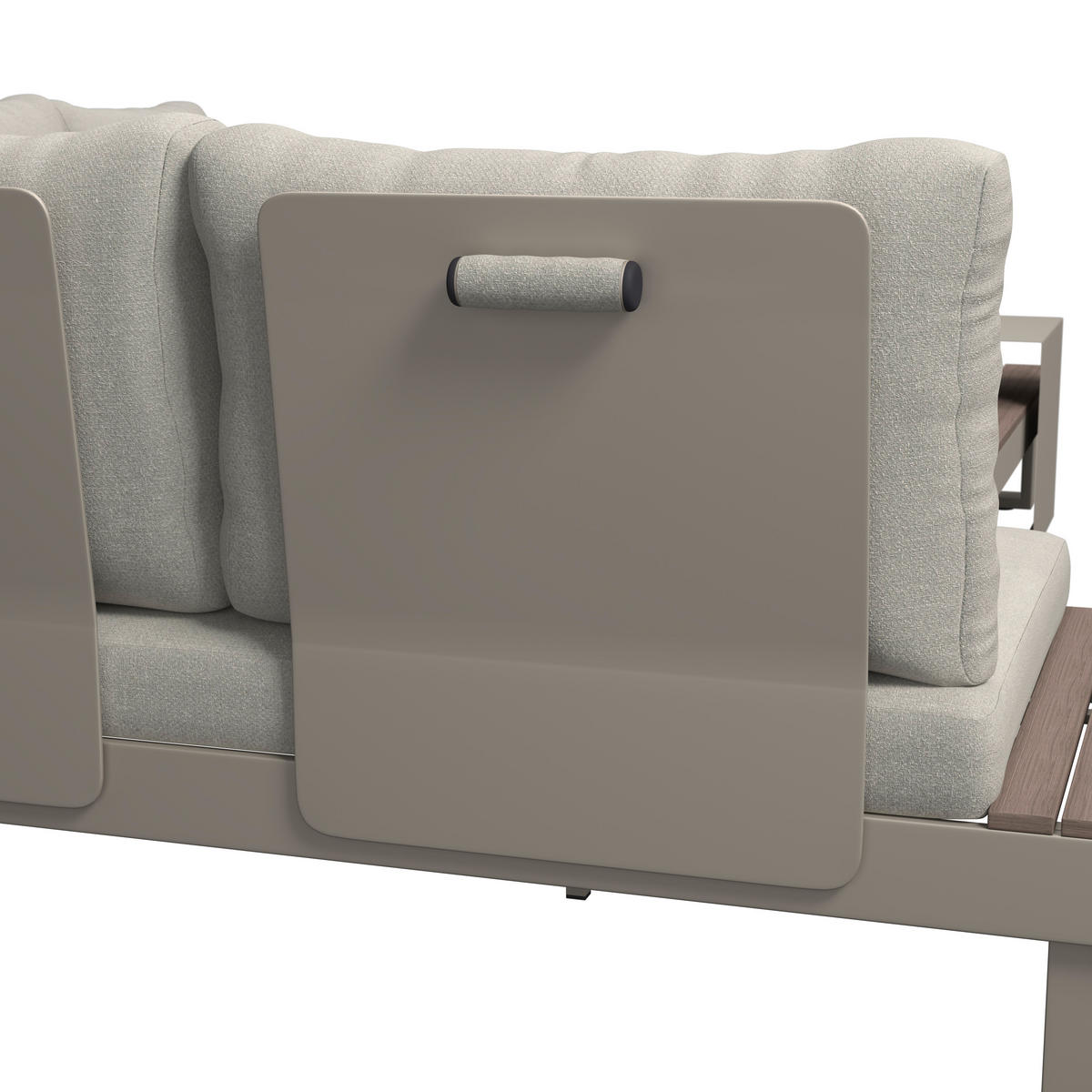 LOUNGEGARNITUR 4-teilig  245/329 cm  Aluminium  - Beige/Braun, MODERN, Kunststoff/Textil (245/329cm) - Ambia Garden