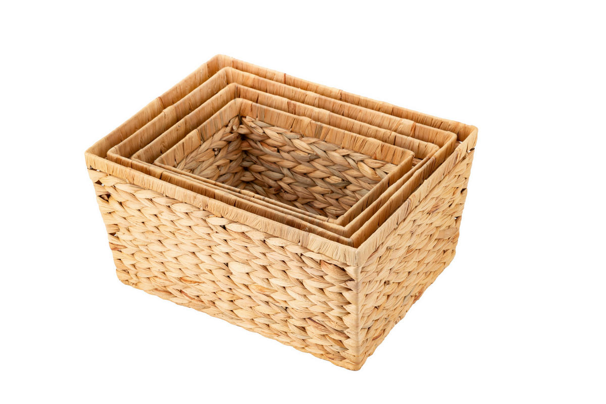 AUFBEWAHRUNGSBOXEN-SET 32/22/43 cm     - Naturfarben, Basics, Holz (32/22/43cm) - Echtwerk