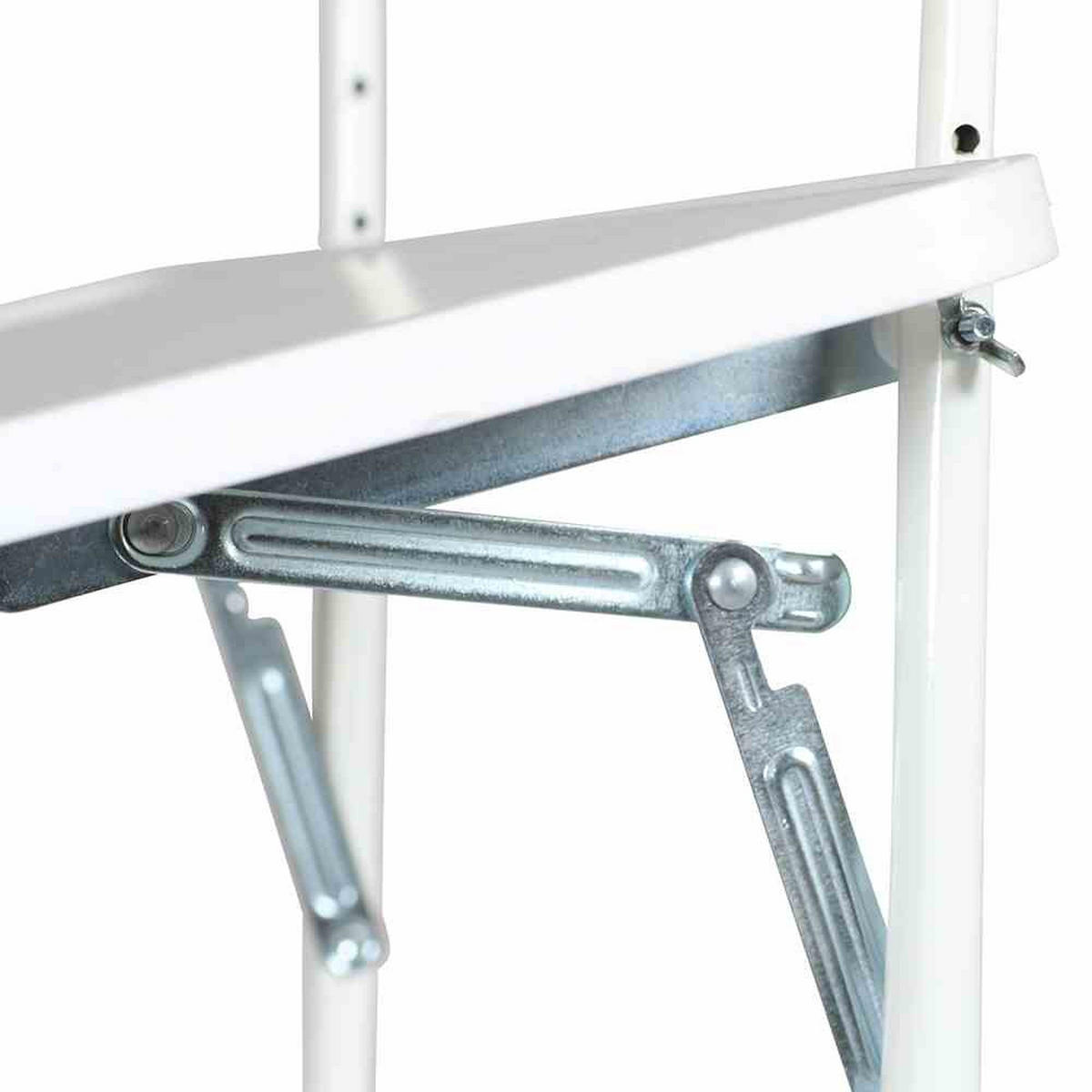 BALKONHÄNGETISCH Metall, Holzwerkstoff Weiß  - Weiß, Basics, Holzwerkstoff/Metall (40/60/20cm) - Gardenson