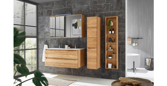 WASCHBECKENUNTERSCHRANK 120/54/46 cm  - Eichefarben, KONVENTIONELL, Holz/Holzwerkstoff (120/54/46cm) - Linea Natura