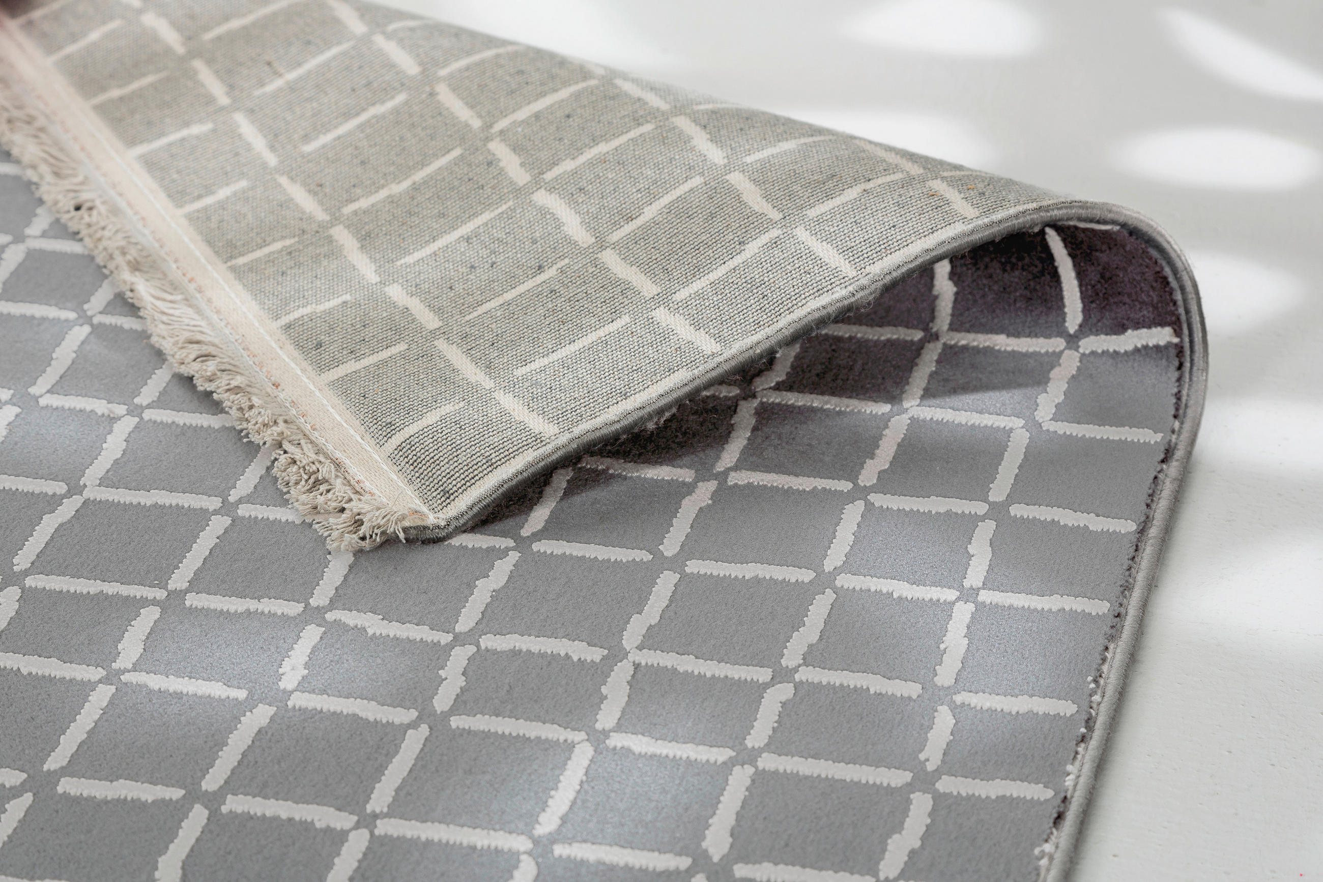 WEBTEPPICH 160/230 cm  - Silberfarben, Basics, Textil (160/230cm) - Schöner Wohnen