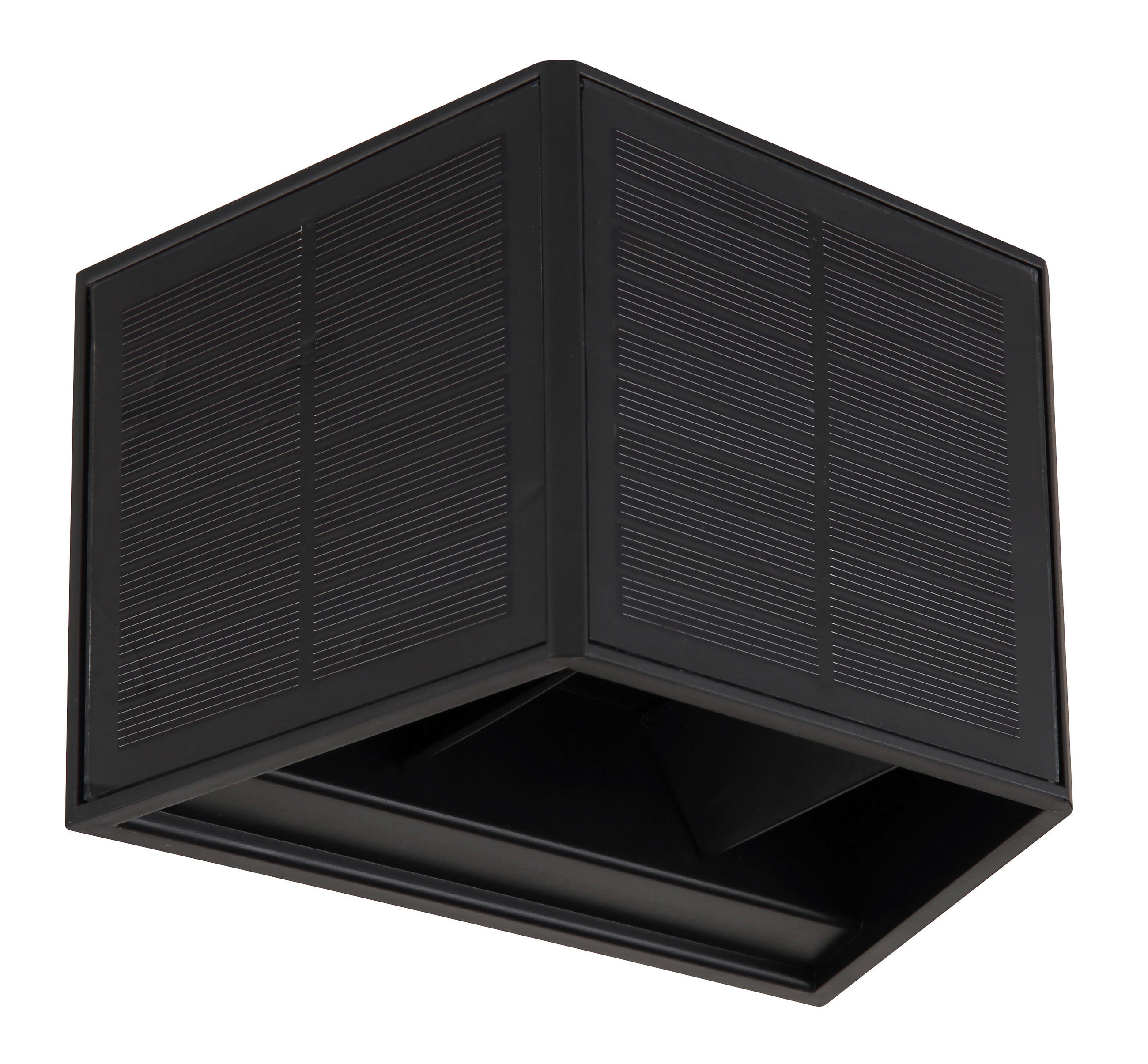 SOLARLEUCHTE  - Klar/Schwarz, Design, Kunststoff (15,4/9,6/9,9cm) - Globo