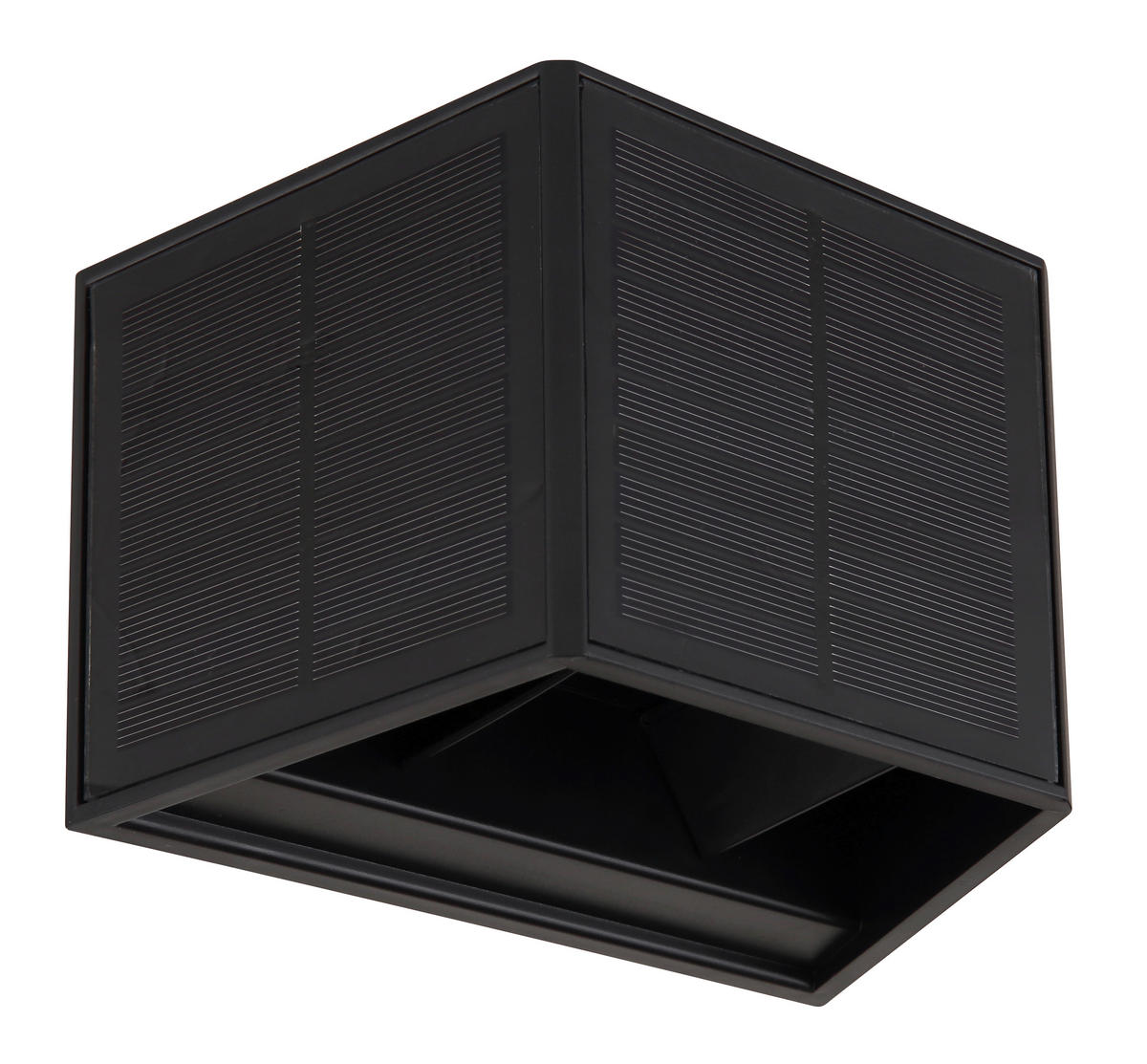 SOLARLEUCHTE 15,4/9,6/9,9 cm   - Klar/Schwarz, Design, Kunststoff (15,4/9,6/9,9cm) - Globo