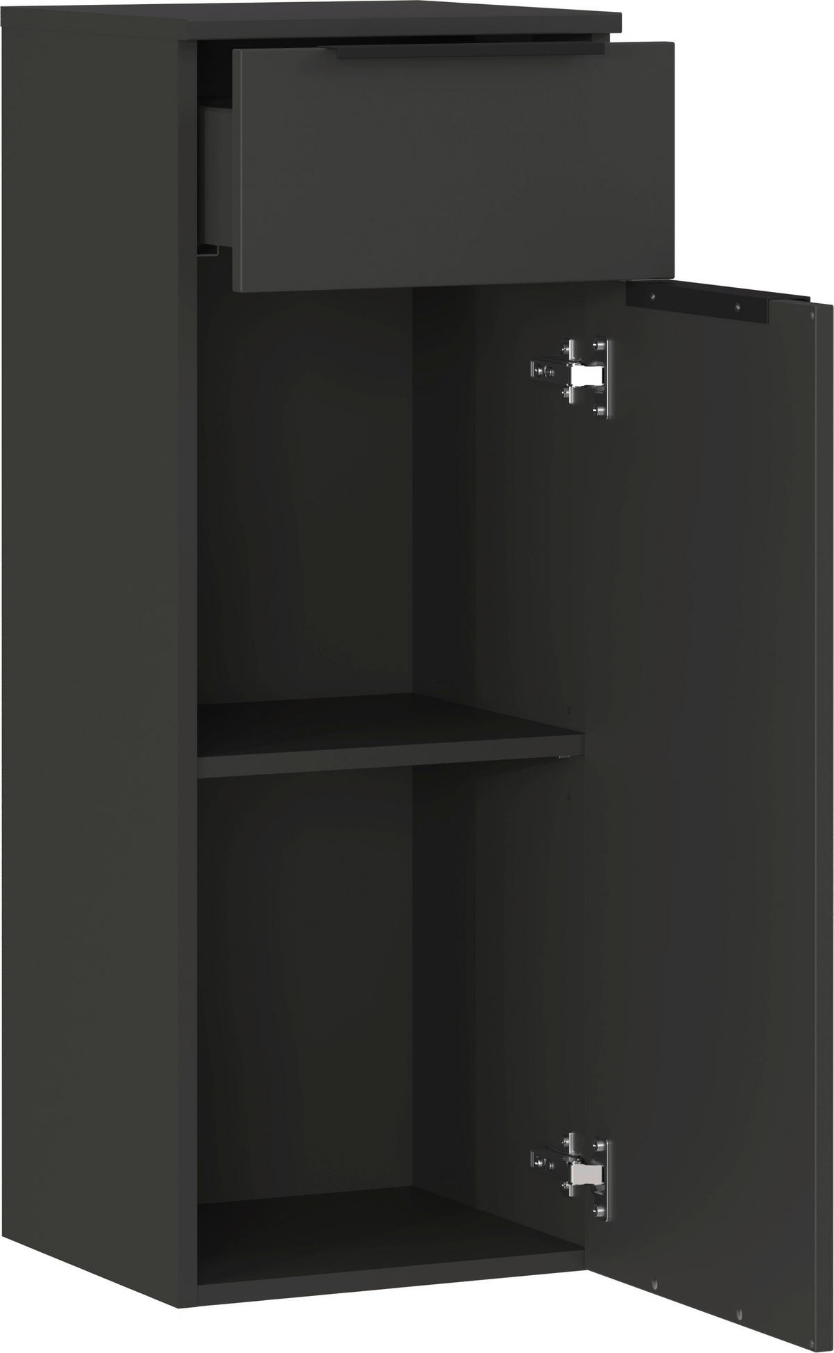 UNTERSCHRANK 36/93/34 cm   - Graphitfarben/Schwarz, MODERN, Holzwerkstoff/Metall (36/93/34cm) - Germania