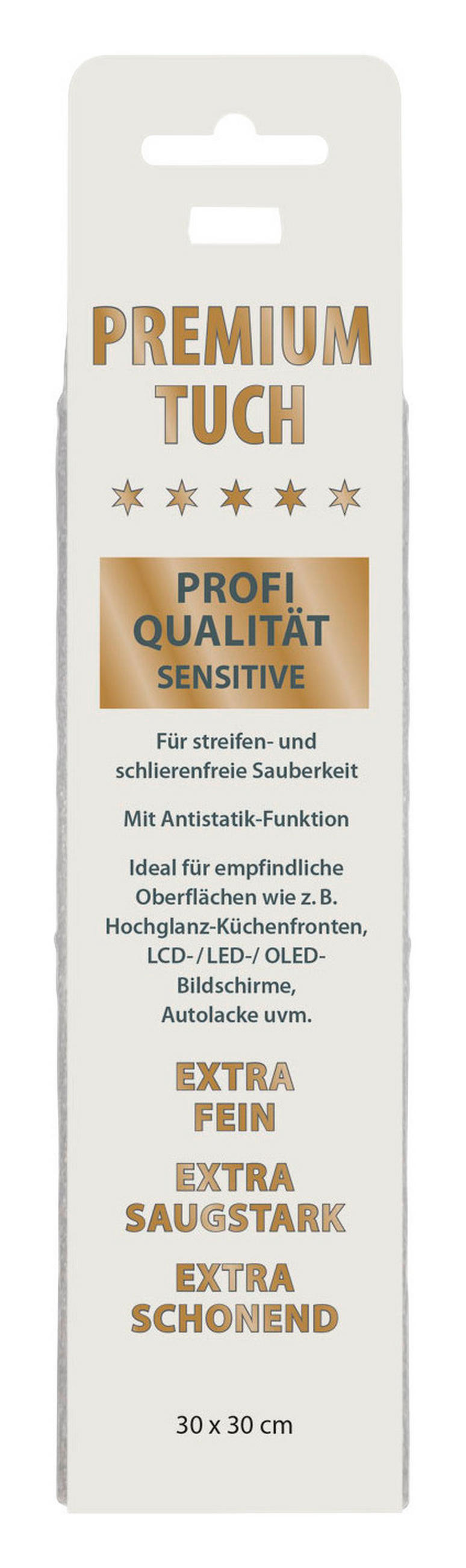 MIKROFASERTUCH - Weiß, Basics, Textil (40/40cm)