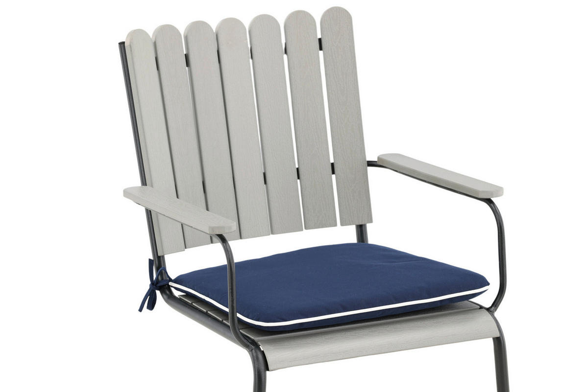 RELAXSESSELAUFLAGE in Blau  - Blau, MODERN, Textil (46/4/39cm) - Gardenson