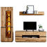 WOHNWAND in Anthrazit, Eichefarben - Eichefarben/Anthrazit, KONVENTIONELL, Glas/Holz (270/203/47cm) - Linea Natura WOHNWAND in Anthrazit, Eichefarben - Eichefarben/Anthrazit, KONVENTIONELL, Glas/Holz (270/203/47cm) - Linea Natura