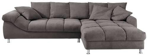 ECKSOFA Braun Webstoff  - Braun, Design, Textil/Metall (337/228cm) - Carryhome