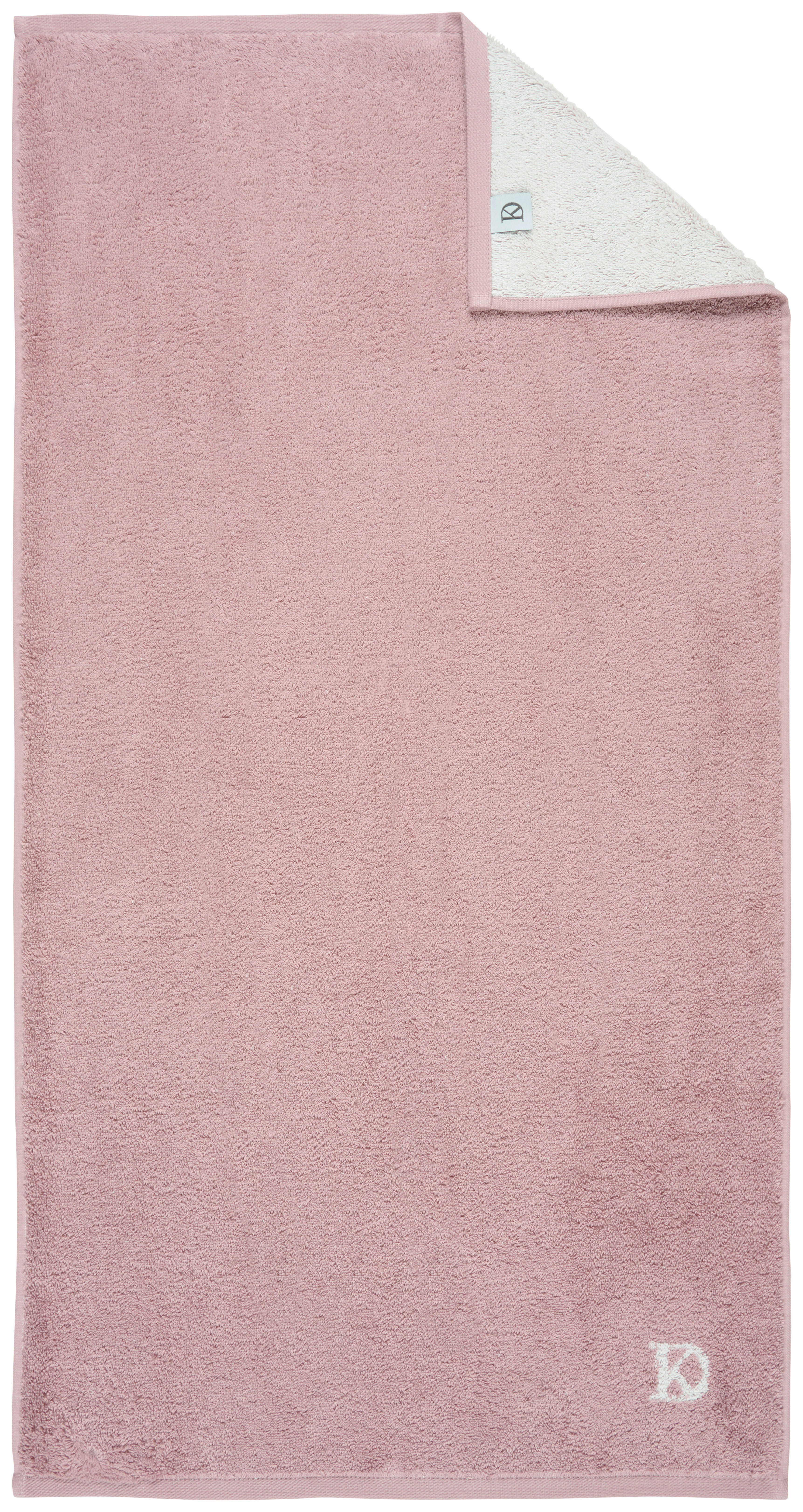 HANDTUCH BASIC  - Rosa/Grau, Design, Textil (50/100cm) - Dieter Knoll