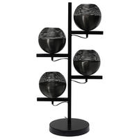 STOJACÍ LAMPA, 31/39/92 cm  - černá, Basics, kov (31/39/92cm) - MID.YOU