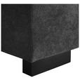 ECKSOFA  in Webstoff Dunkelgrau  - Dunkelgrau/Schwarz, KONVENTIONELL, Holz/Textil (244/283cm) - Carryhome