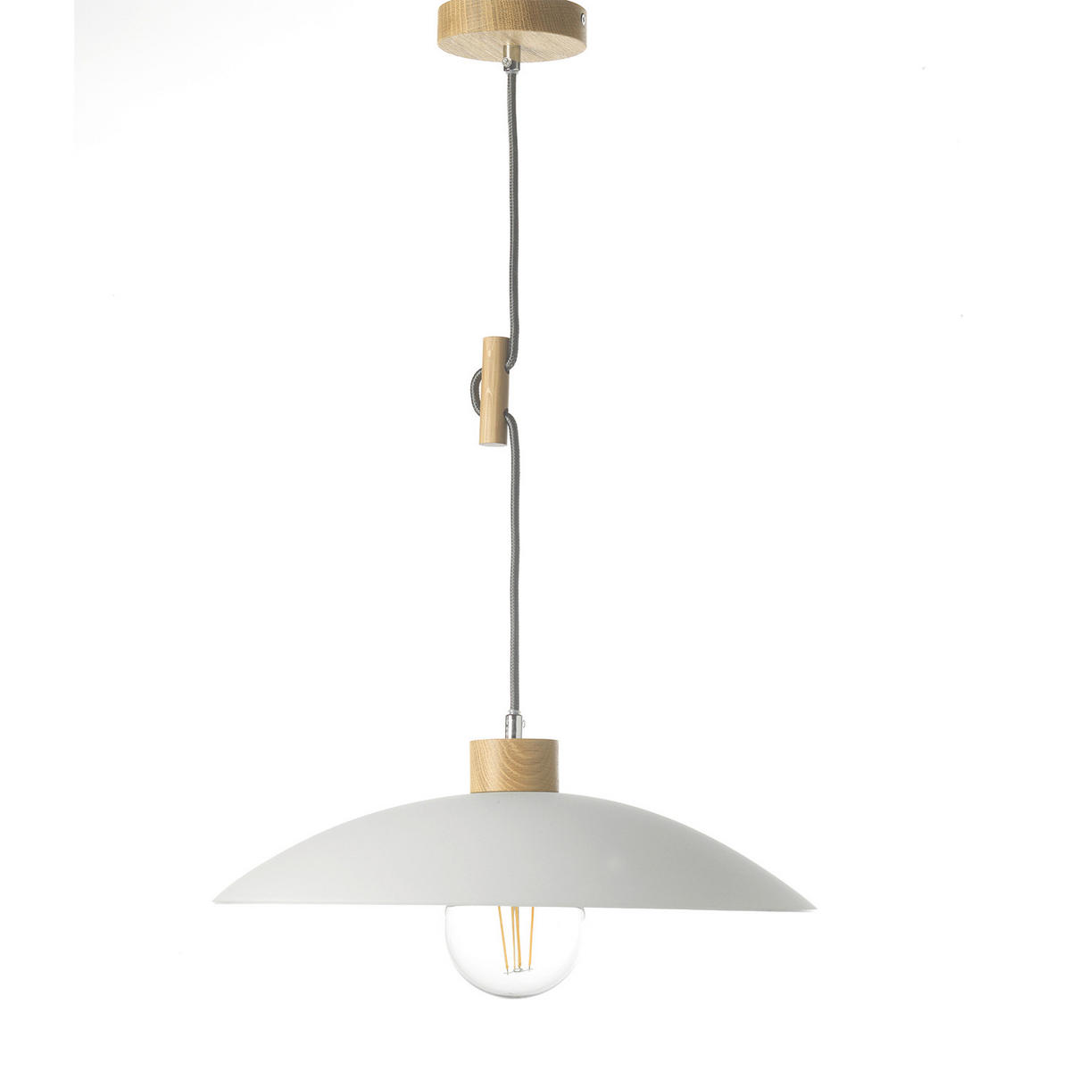 SVJETILJKA VISEĆA    40/40/80 cm    4093 OHANA  - bijela, Basics, staklo/drvo (40/40/80cm)