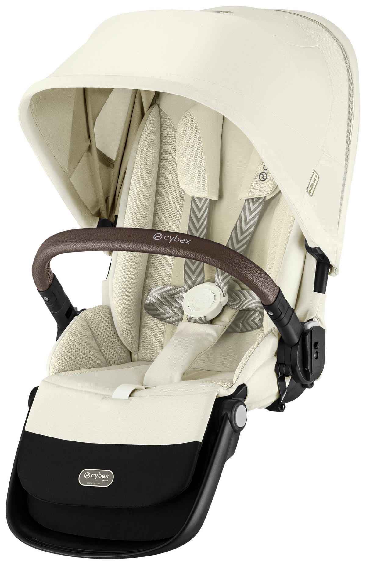 KINDERWAGEN E-GAZELLE S  - Taupe, Design, Kunststoff/Metall (94.5/66/100cm) - Cybex