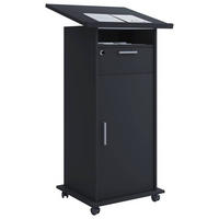 STEHPULT 60/50/120 cm  - Schwarz, Basics, Holzwerkstoff (60/50/120cm) - MID.YOU