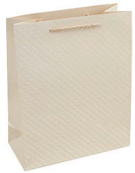 GESCHENKTASCHE  - Perlmutt, Basics, Papier (18/23/10cm)