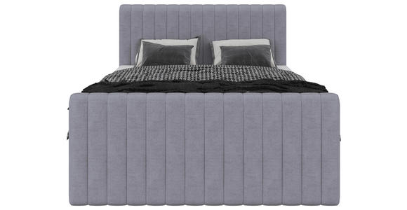 BOXBETT 140/200 cm  in Grau  - Schwarz/Grau, Basics, Kunststoff/Textil (140/200cm) - Carryhome