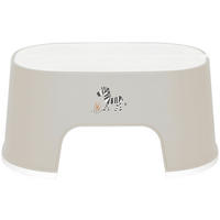 TRITTHOCKER STEPPE  - Taupe, Basics, Kunststoff (33.7/22.9/15.5cm) - Bebe Jou