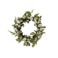 FRÜHLINGSKRANZ  - Weiß/Grün, LIFESTYLE, Holz/Kunststoff (35cm)