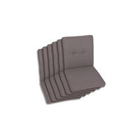 SESSELAUFLAGENSET Uni  - Taupe, Basics, Textil (50/7/100cm)