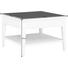 BEISTELLTISCH in Creme, Schwarz - Creme/Schwarz, LIFESTYLE, Glas/Holz (70/70/48cm) - Selva BEISTELLTISCH in Creme, Schwarz - Creme/Schwarz, LIFESTYLE, Glas/Holz (70/70/48cm) - Selva